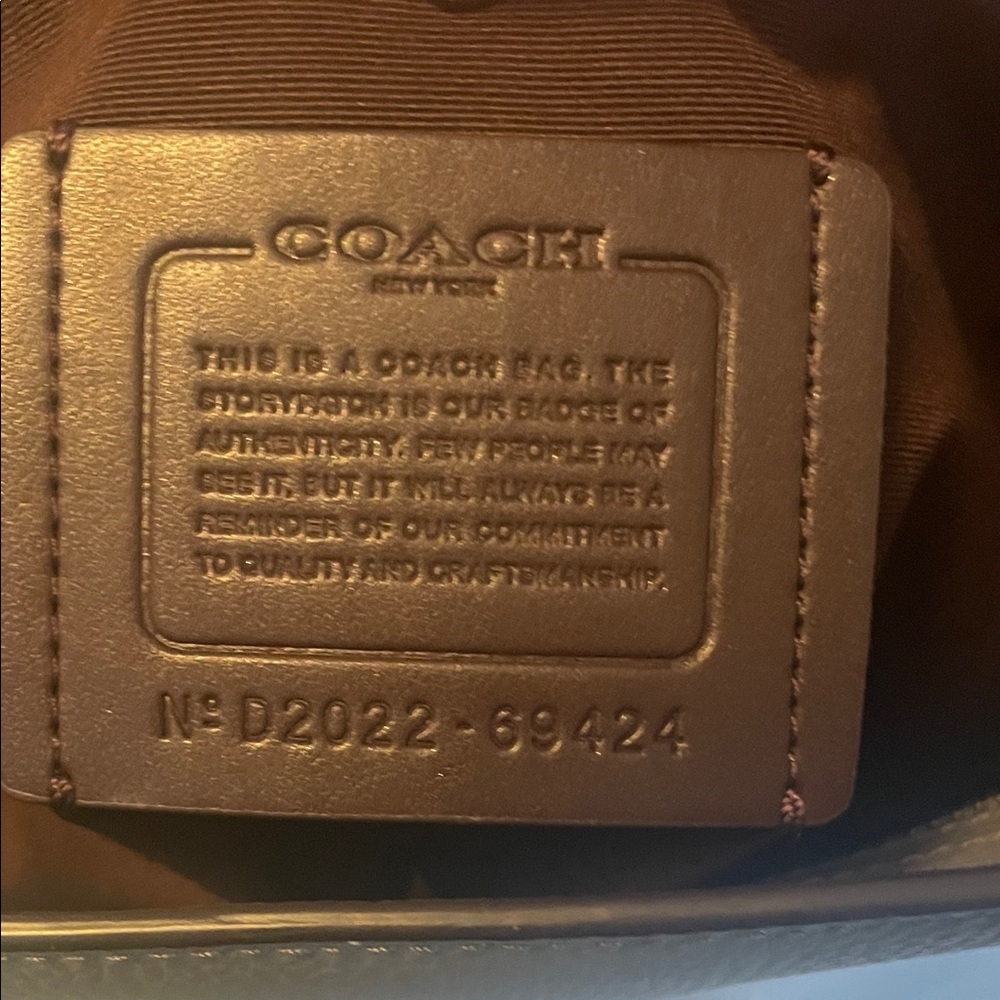 Coach Charcoal Leather Tote - Picture 9 of 10